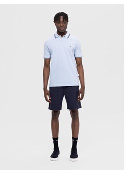 Selected Homme Polo 16087840 Błękitny Regular Fit ze sklepu MODIVO w kategorii T-shirty męskie - zdjęcie 172543307