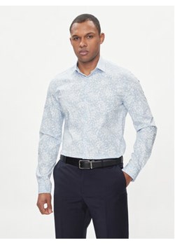 Calvin Klein Koszula Floral Print K10K112610 Błękitny Slim Fit ze sklepu MODIVO w kategorii Koszule męskie - zdjęcie 172543308