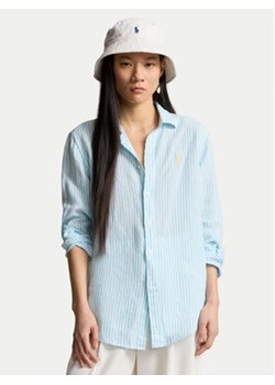 Polo Ralph Lauren Koszula 211910644008 Błękitny Regular Fit ze sklepu MODIVO w kategorii Koszule damskie - zdjęcie 172543405