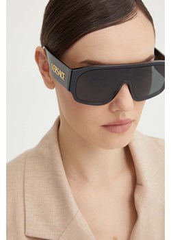 Versace okulary przeciwsłoneczne damskie kolor czarny 0VE4439 ze sklepu ANSWEAR.com w kategorii Okulary przeciwsłoneczne damskie - zdjęcie 172544458