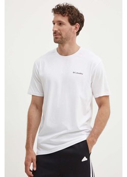 Columbia t-shirt bawełniany North Cascades kolor biały z nadrukiem 1834041 ze sklepu ANSWEAR.com w kategorii T-shirty męskie - zdjęcie 172544617