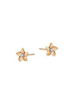 Kolczyki złote z diamentami - kwiaty ze sklepu YES.pl w kategorii Kolczyki - zdjęcie 172545118