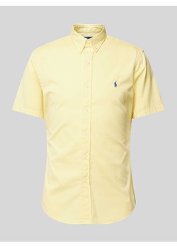 Koszula casualowa o kroju slim fit z rękawem o dł. 1/2 ze sklepu Peek&Cloppenburg  w kategorii Koszule męskie - zdjęcie 172546177