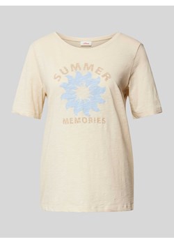 T-shirt z nadrukiem ze sloganem ze sklepu Peek&Cloppenburg  w kategorii Bluzki damskie - zdjęcie 172546317