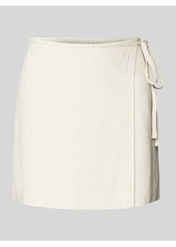 Spódnica kopertowa z dodatkiem lnu ze sklepu Peek&Cloppenburg  w kategorii Spódnice - zdjęcie 172546407