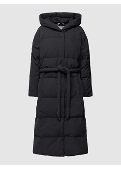 Płaszcz pikowany z paskiem w talii model ‘Puffer Mantel’ ze sklepu Peek&Cloppenburg  w kategorii Płaszcze damskie - zdjęcie 172546428