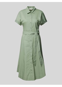 Sukienka midi z wiązanym paskiem ze sklepu Peek&Cloppenburg  w kategorii Sukienki - zdjęcie 172546489