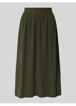 Spódnica midi w jednolitym kolorze z elastycznym pasem ze sklepu Peek&Cloppenburg  w kategorii Spódnice - zdjęcie 172546665