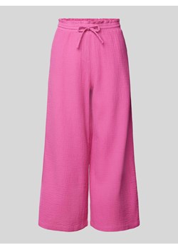 Spodnie materiałowe o luźnym kroju z tunelem ze sklepu Peek&Cloppenburg  w kategorii Spodnie damskie - zdjęcie 172546698
