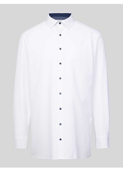 Koszula biznesowa o kroju modern fit z fakturowanym wzorem model ‘Global’ ze sklepu Peek&Cloppenburg  w kategorii Koszule męskie - zdjęcie 172546836
