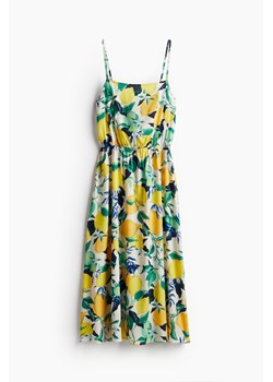 H & M - Wiskozowa sukienka na ramiączkach - Żółty ze sklepu H&M w kategorii Sukienki - zdjęcie 172547719