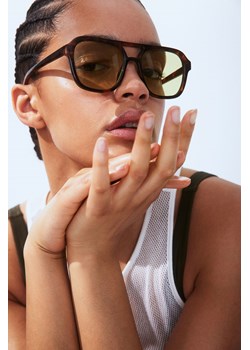 H & M - Okulary przeciwsłoneczne - Brązowy ze sklepu H&M w kategorii Okulary przeciwsłoneczne damskie - zdjęcie 172547788