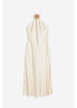 H & M - Sukienka z mocowaniem na karku i z aplikacją - Beżowy ze sklepu H&M w kategorii Sukienki - zdjęcie 172547799
