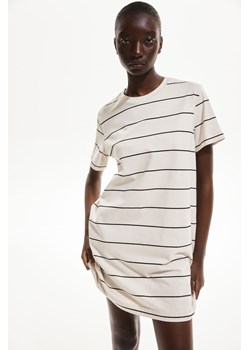 H & M - Bawełniana sukienka T-shirtowa - Beżowy ze sklepu H&M w kategorii Sukienki - zdjęcie 172547808