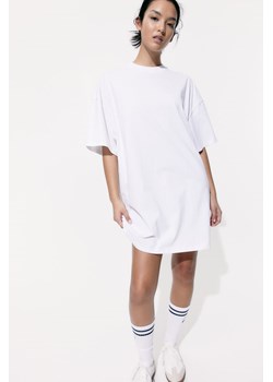H & M - Sukienka T-shirtowa oversize - Biały ze sklepu H&M w kategorii Sukienki - zdjęcie 172547848