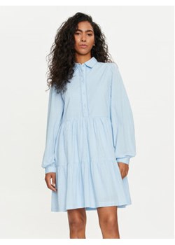 YAS Sukienka koszulowa Tia 26032815 Błękitny Regular Fit ze sklepu MODIVO w kategorii Sukienki - zdjęcie 172548626