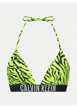 Calvin Klein Swimwear Góra od bikini KW0KW02331 Zielony ze sklepu MODIVO w kategorii Stroje kąpielowe - zdjęcie 172550125