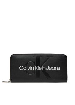 Calvin Klein Jeans Duży Portfel Damski K60K607634 Czarny ze sklepu MODIVO w kategorii Portfele damskie - zdjęcie 172550439