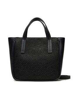 Torebka Calvin Klein Ck Refine Small K60K612338 Czarny ze sklepu eobuwie.pl w kategorii Torby Shopper bag - zdjęcie 172550916