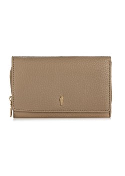 Duży beżowy skórzany portfel damski ze sklepu OCHNIK w kategorii Portfele damskie - zdjęcie 172551407