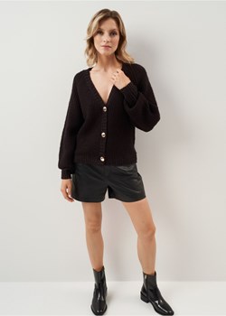 Czarny kardigan oversize damski ze sklepu OCHNIK w kategorii Swetry damskie - zdjęcie 172551655