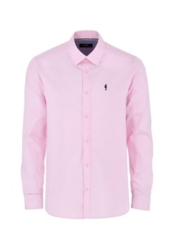 Różowa koszula męska ze sklepu OCHNIK w kategorii Koszule męskie - zdjęcie 172551745