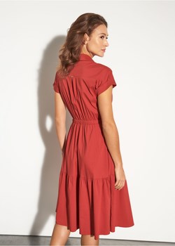 Rozkloszowana sukienka z falbanką ze sklepu OCHNIK w kategorii Sukienki - zdjęcie 172552128