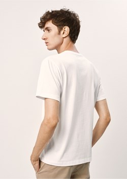 Biały basic T-shirt męski ze sklepu OCHNIK w kategorii T-shirty męskie - zdjęcie 172552436