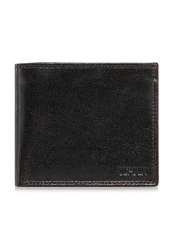 Brązowy niezapinany skórzany portfel męski ze sklepu OCHNIK w kategorii Portfele męskie - zdjęcie 172553017