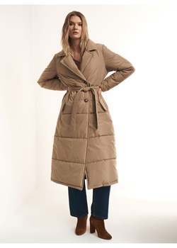 Płaszcz jesienny damski z paskiem ze sklepu OCHNIK w kategorii Płaszcze damskie - zdjęcie 172553019