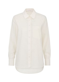 Kremowa koszula damska z lnu ze sklepu OCHNIK w kategorii Koszule damskie - zdjęcie 172553055