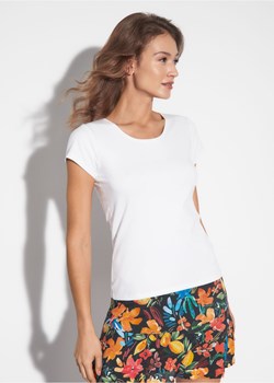 Biały T-shirt damski basic ze sklepu OCHNIK w kategorii Bluzki damskie - zdjęcie 172553218
