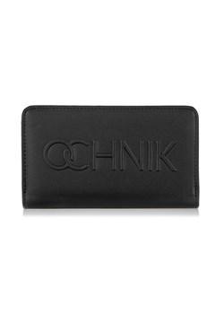 Czarny portfel damski z logo ze sklepu OCHNIK w kategorii Portfele damskie - zdjęcie 172553326