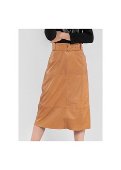 Skórzana spódnica midi ze sklepu OCHNIK w kategorii Spódnice - zdjęcie 172553637