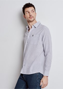 Niebieska koszula męska w paski ze sklepu OCHNIK w kategorii Koszule męskie - zdjęcie 172553706