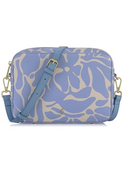 Błękitna torebka damska z printem ze sklepu OCHNIK w kategorii Listonoszki - zdjęcie 172553867