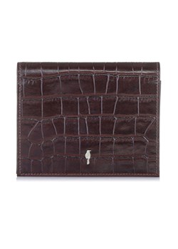 Mały brązowy portfel damski croco ze sklepu OCHNIK w kategorii Portfele damskie - zdjęcie 172554466