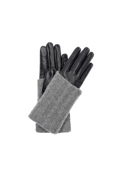 Czarne skórzane rękawiczki damskie ze sklepu OCHNIK w kategorii Rękawiczki damskie - zdjęcie 172554775