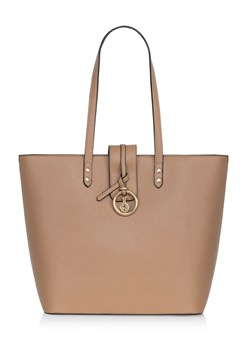 Beżowa torebka shopperka damska ze sklepu OCHNIK w kategorii Torby Shopper bag - zdjęcie 172554939
