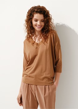 Bluzka damska w kolorze camel ze sklepu OCHNIK w kategorii Bluzki damskie - zdjęcie 172555608