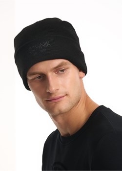 Czarna czapka zimowa męska z logo OCHNIK ze sklepu OCHNIK w kategorii Czapki zimowe męskie - zdjęcie 172556199