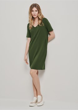 Krótka bawełniana zielona sukienka ze sklepu OCHNIK w kategorii Sukienki - zdjęcie 172556265