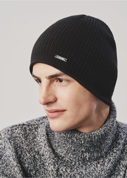 Klasyczna czarna czapka zimowa męska ze sklepu OCHNIK w kategorii Czapki zimowe męskie - zdjęcie 172556937