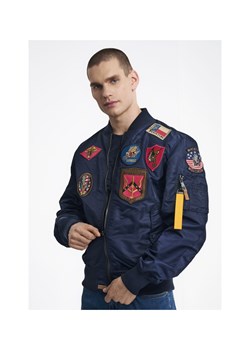 Granatowa kurtka męska Top Gun ze sklepu OCHNIK w kategorii Kurtki męskie - zdjęcie 172556956