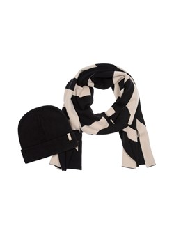 Czarny zestaw damski czapka i szalik z logo ze sklepu OCHNIK w kategorii Komplety czapka i szalik damskie - zdjęcie 172557156