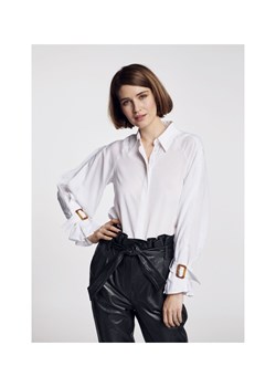 Biała koszula z szerokimi rękawami ze sklepu OCHNIK w kategorii Koszule damskie - zdjęcie 172557189