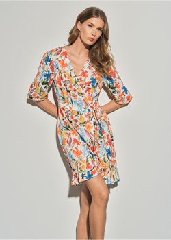 Kwiecista sukienka z falbanką ze sklepu OCHNIK w kategorii Sukienki - zdjęcie 172557706