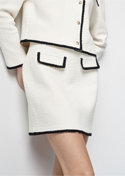 Kremowa bawełniana spódniczka mini ze sklepu OCHNIK w kategorii Spódnice - zdjęcie 172557716