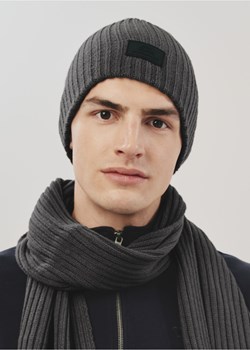 Grafitowa czapka zimowa męska ze sklepu OCHNIK w kategorii Czapki zimowe męskie - zdjęcie 172557825