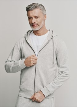 Szara bluza męska rozpinana z kapturem ze sklepu OCHNIK w kategorii Bluzy męskie - zdjęcie 172558539